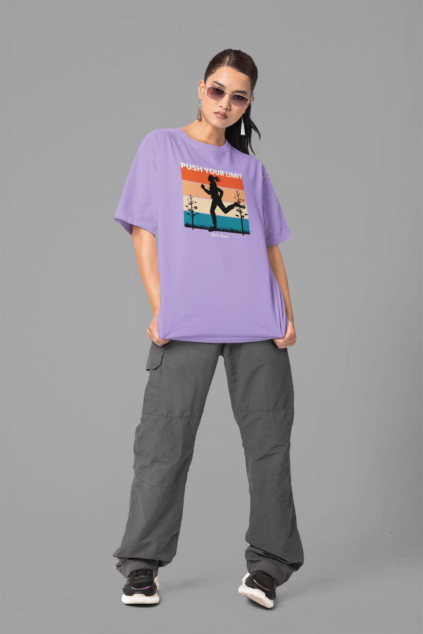 Push Your Limit Workout Oversize Tee