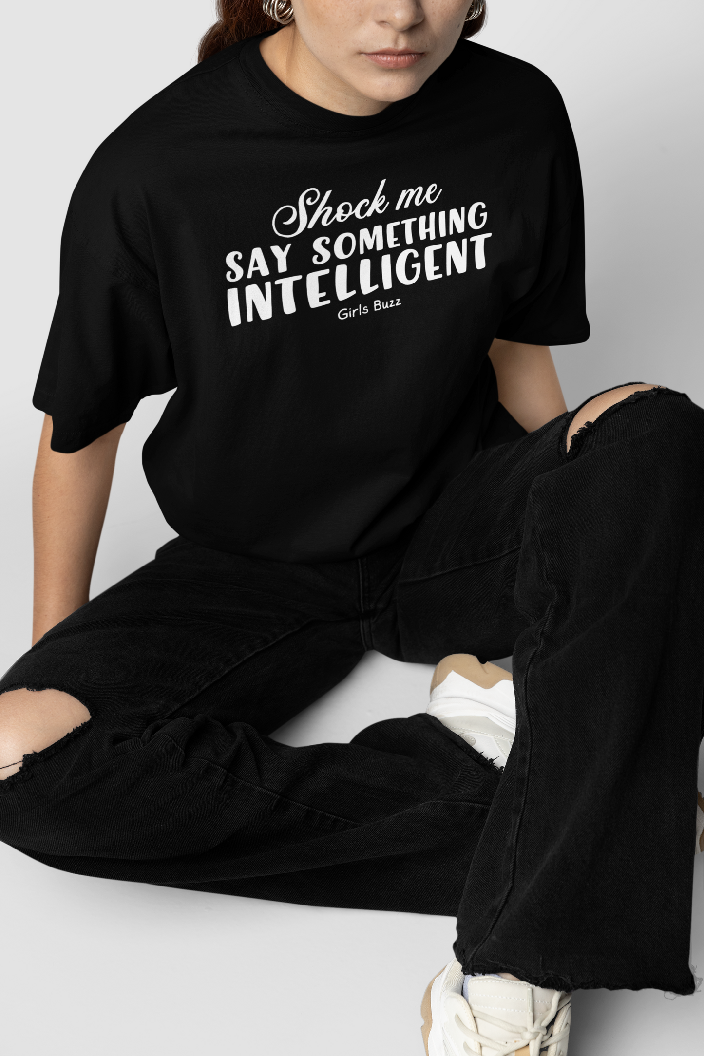Say Something Intelligent Oversized Tee
