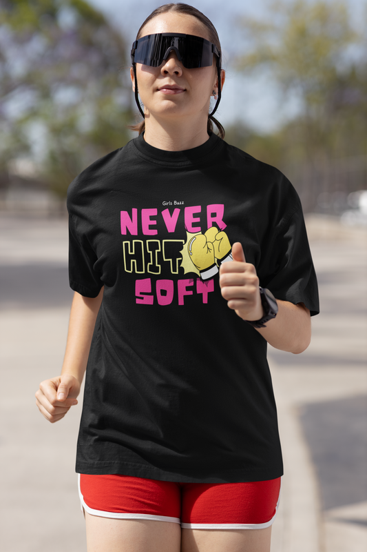 Never Hit Soft Workout Oversized Tee