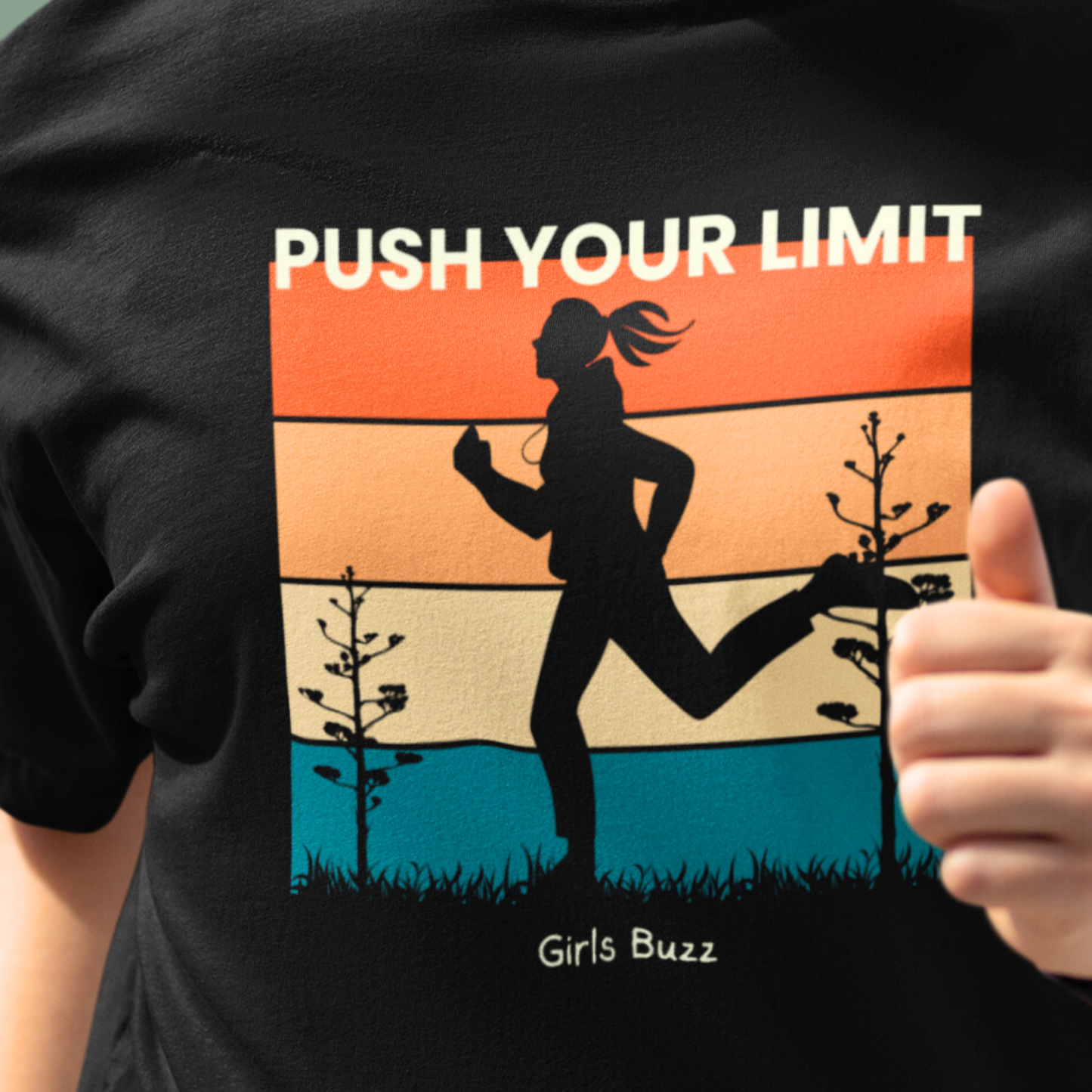 Push Your Limit Workout Oversize Tee