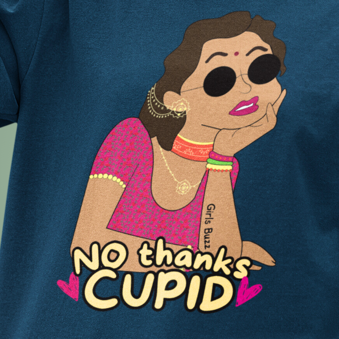 No Thanks Cupid Oversized Tee