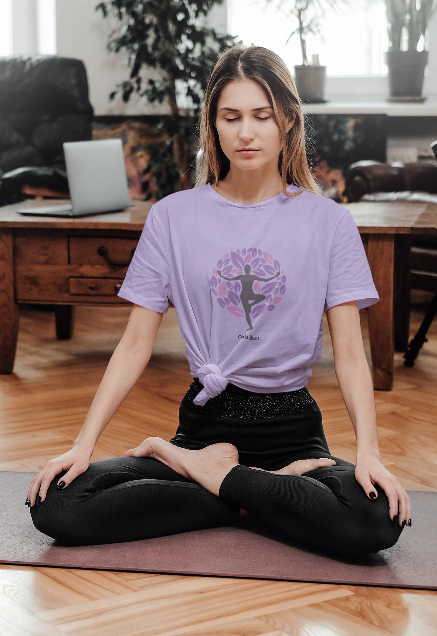 Women Self Love Quote Tshirt yoga tee pose