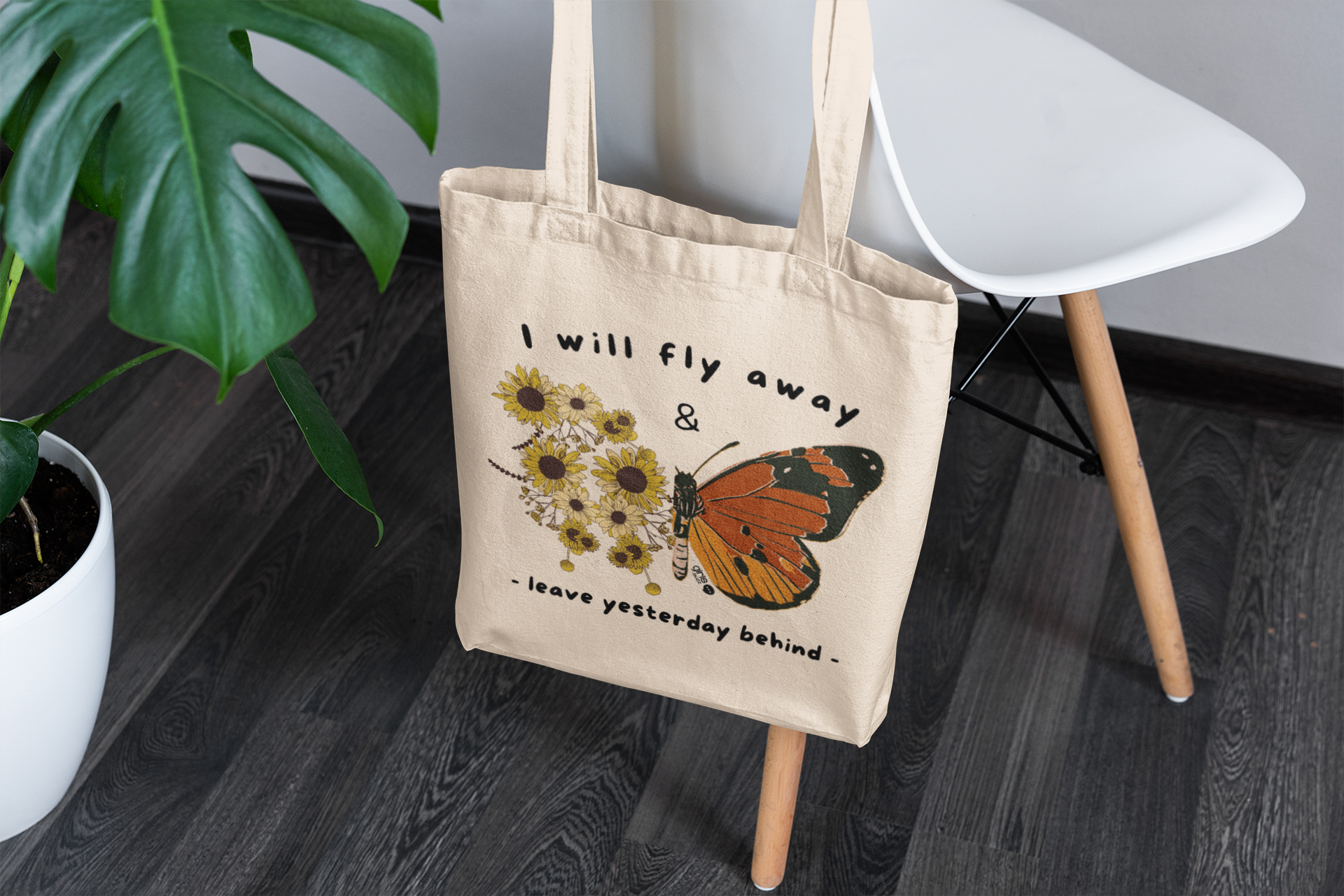 Women's Day empowering gift i will fly away tote bag
