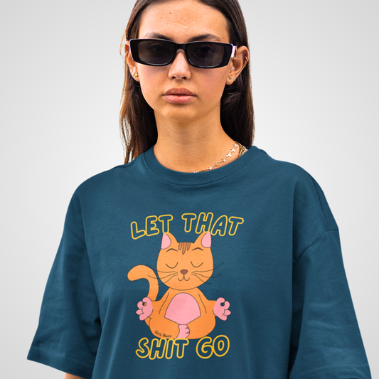 Let That Go Yoga Oversized Tee