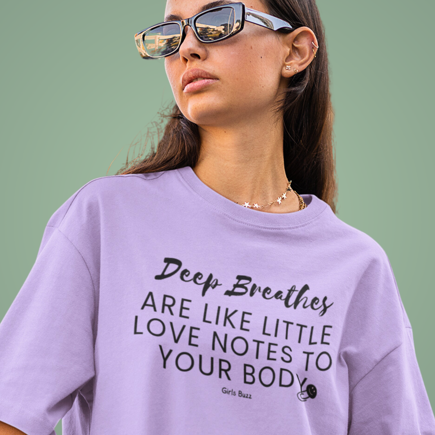 Deep Breathes Yoga Oversized Tee