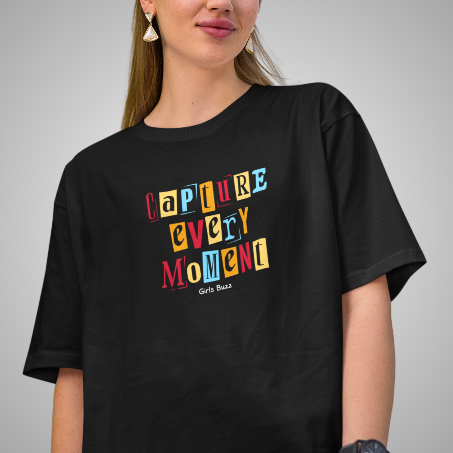 Capture Every Moment Oversized Tee