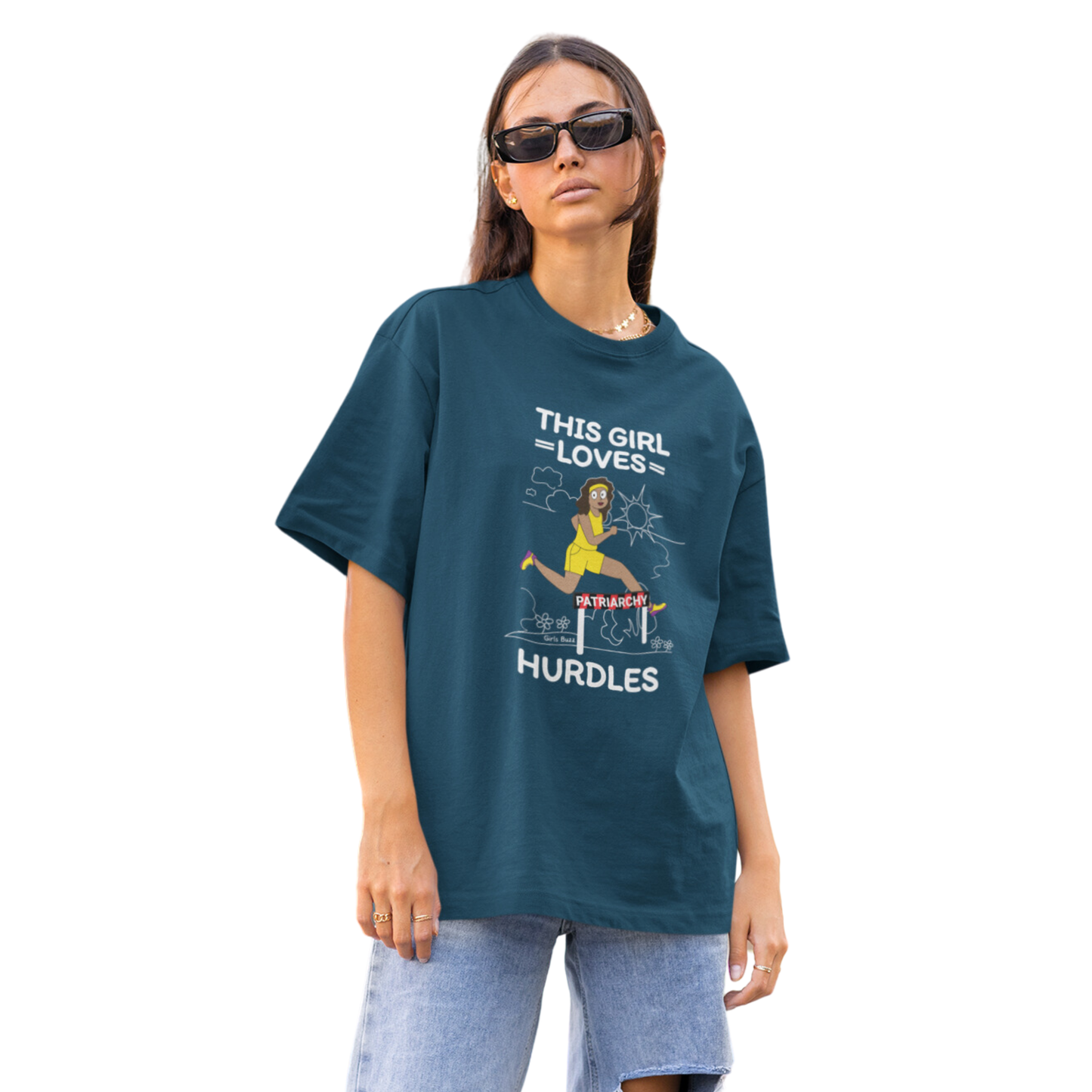 Love Hurdles Oversized T-shirt