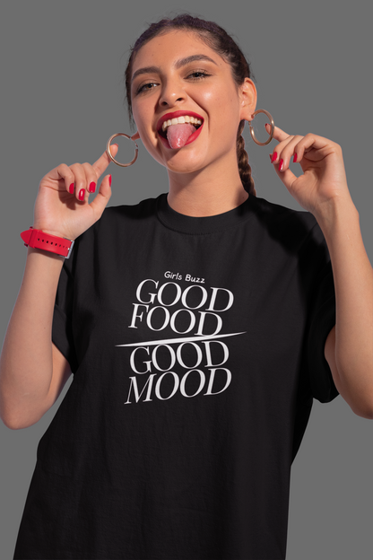 Good Food Good Mood Oversized Tee