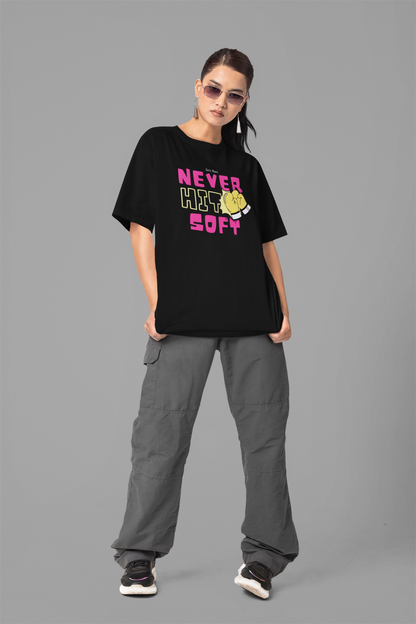 Never Hit Soft Workout Oversized Tee