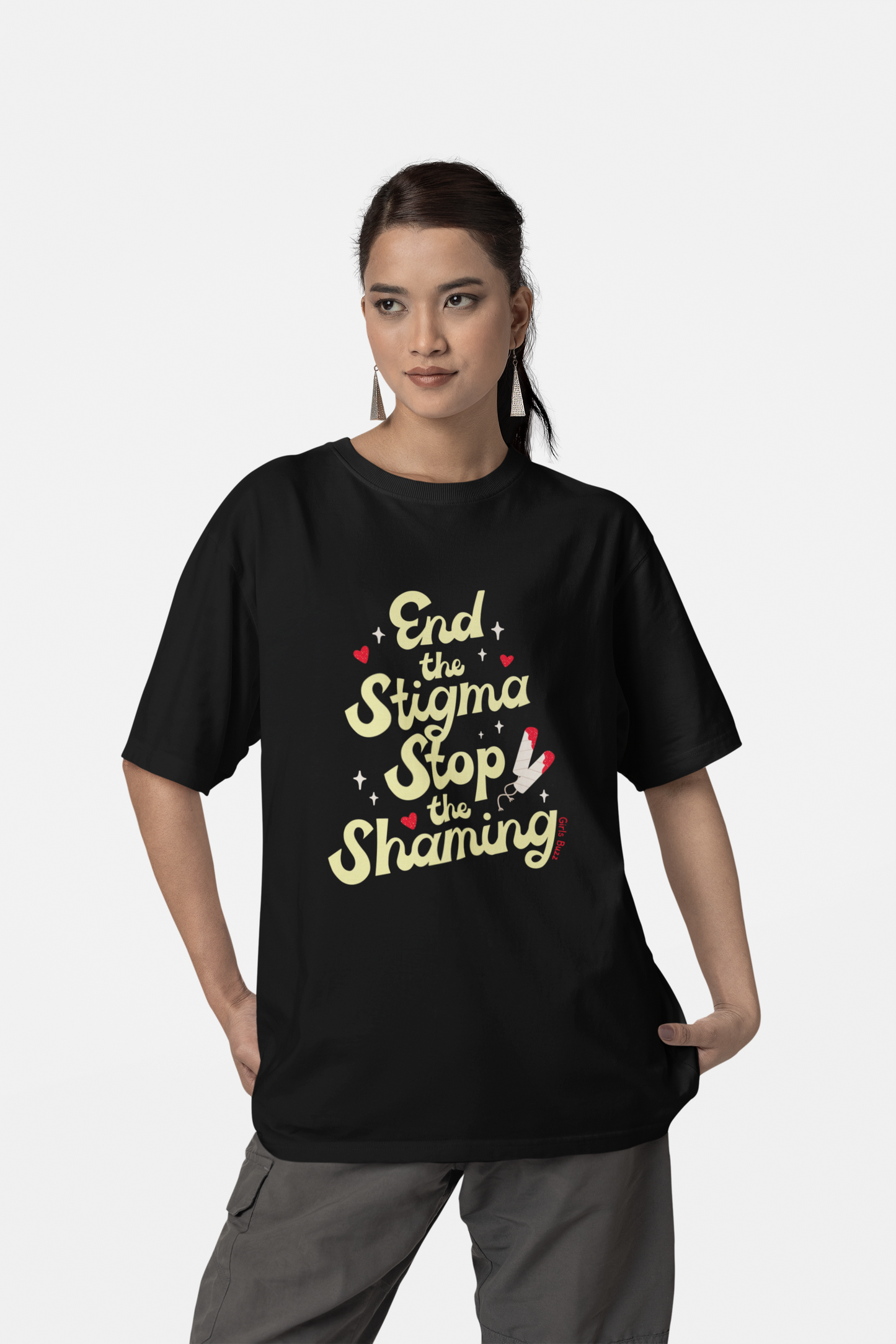 End The Period Stigma Oversized T-shirt