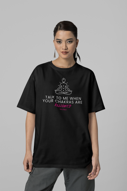 Chakras Aligned Oversized Yoga Tee