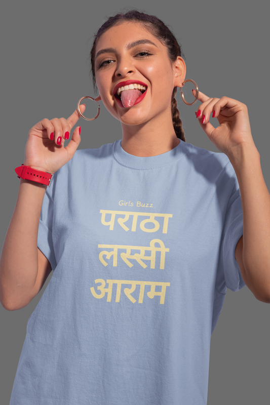 Paratha Lassi Aaram Oversized Tee