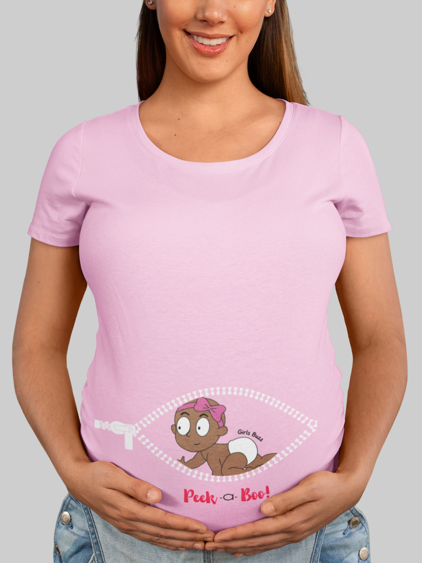 Peek A Boo Maternity T-shirt