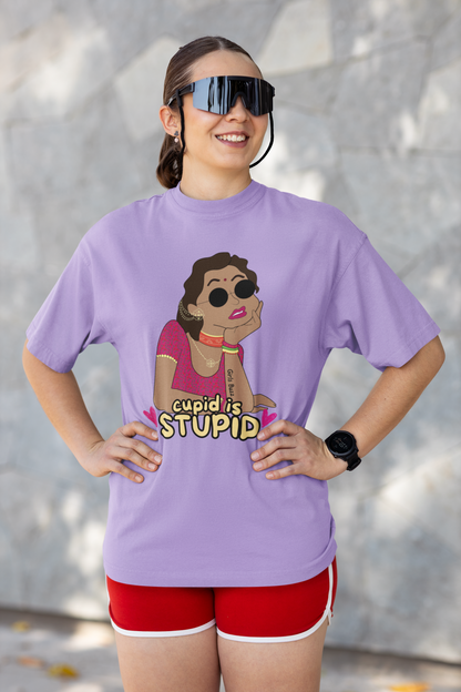 Cupid Is Stupid Oversized Tee