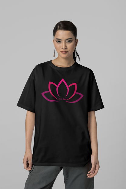 Lotus Flower Yoga Oversized Tee