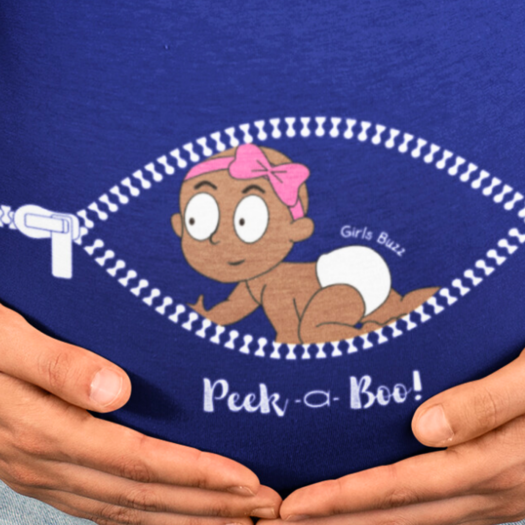 Peek A Boo Maternity T-shirt