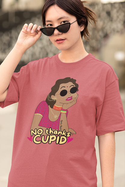 No Thanks Cupid Oversized Tee