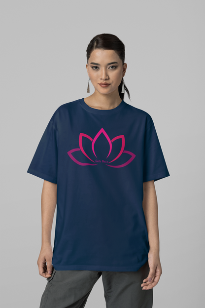 Lotus Flower Yoga Oversized Tee