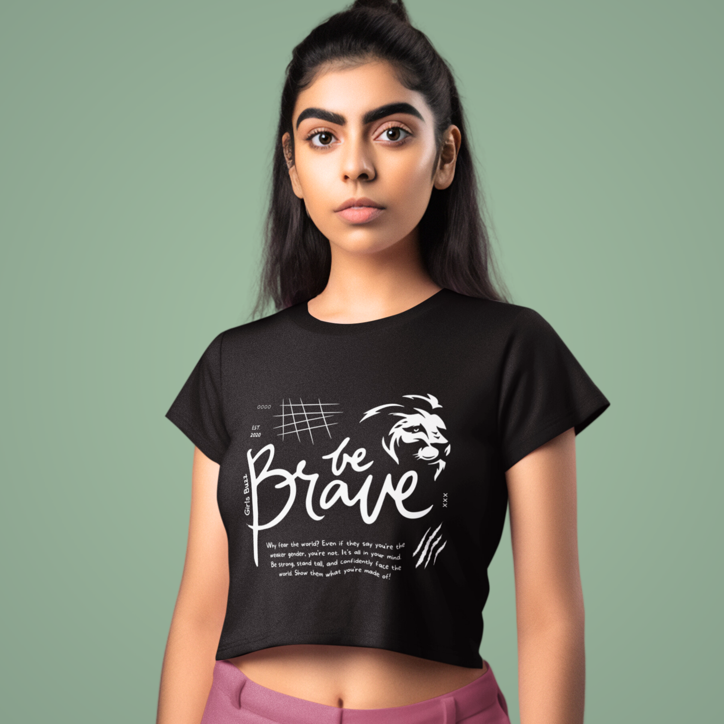 Be Brave Crop Top