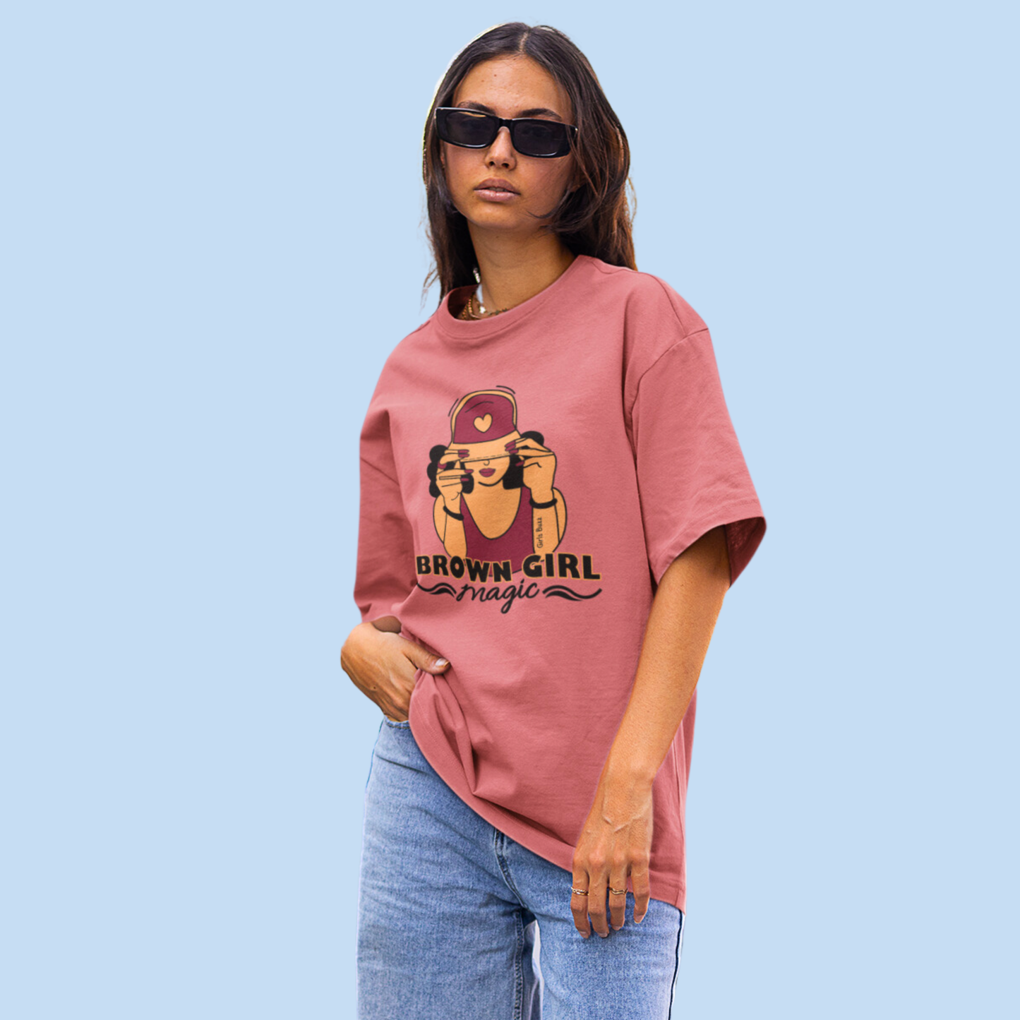 Brown Girl Oversized T-shirt