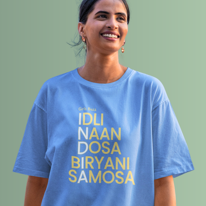 Indian Foodie Oversized Tee