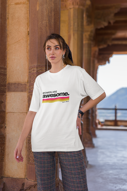 Women Are Awesome Oversized T-shirt