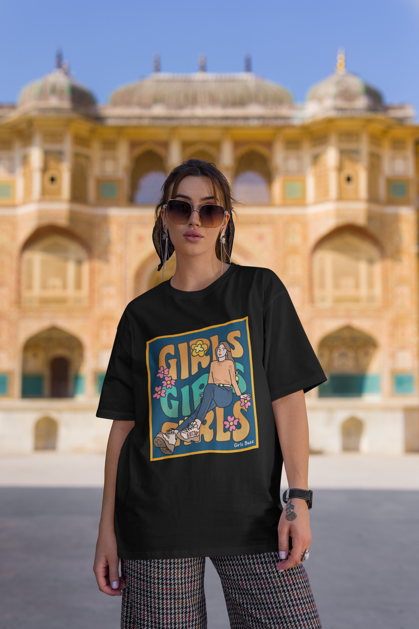 Anime Girls Oversized Tee