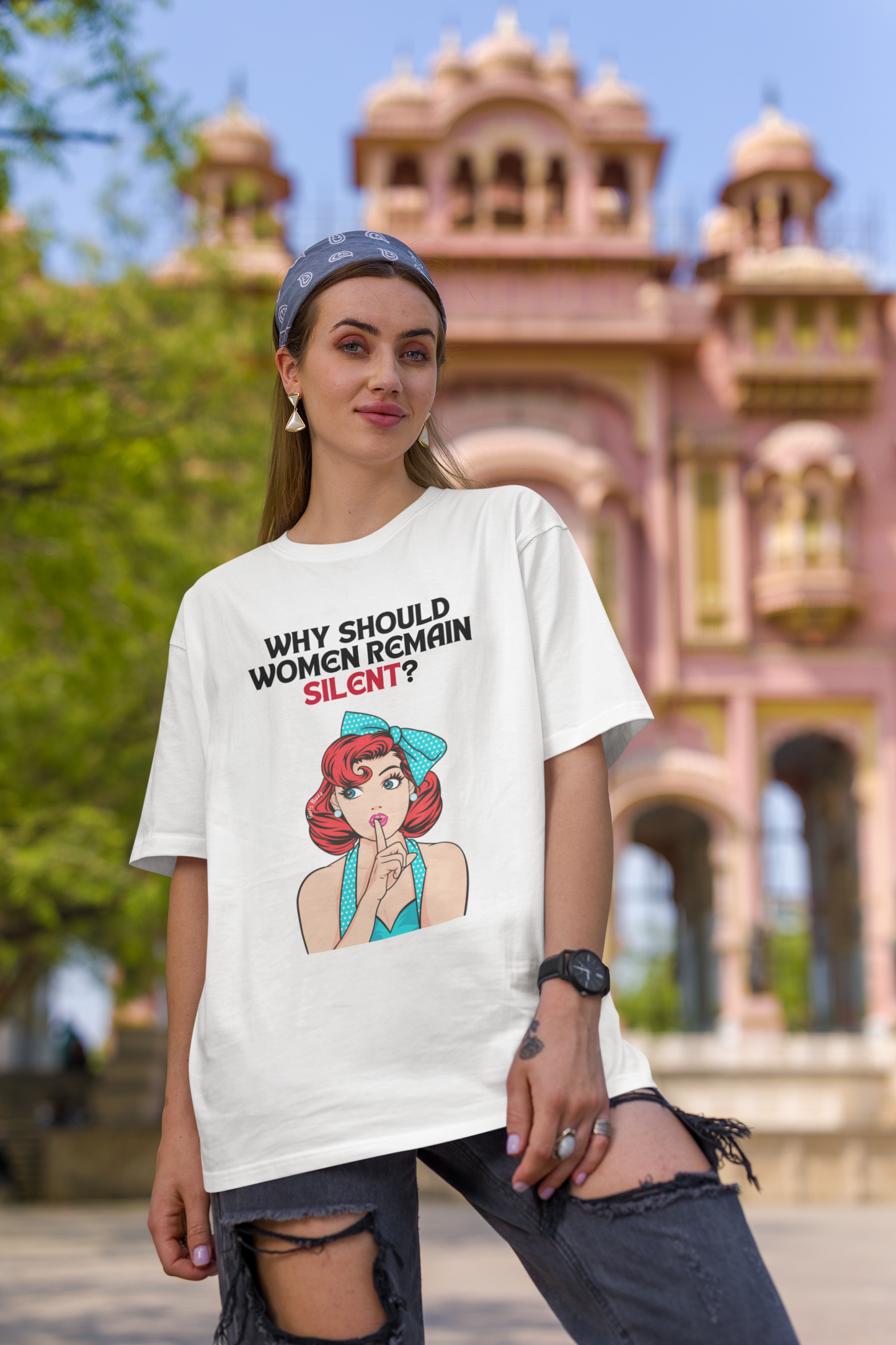 Why Should Women Remain Silent Oversized T-shirt