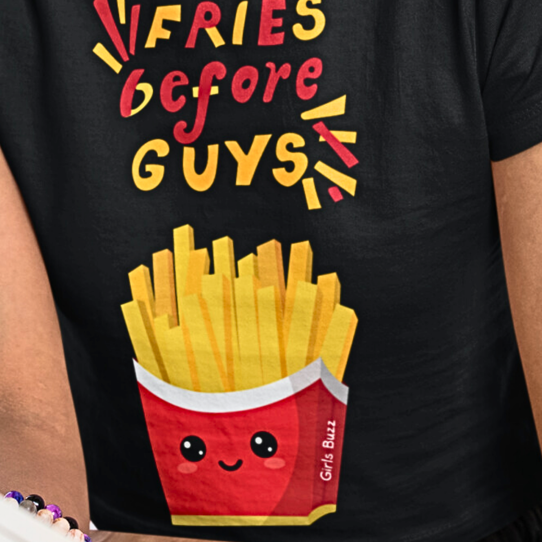 Fries Before Guys Crop Top