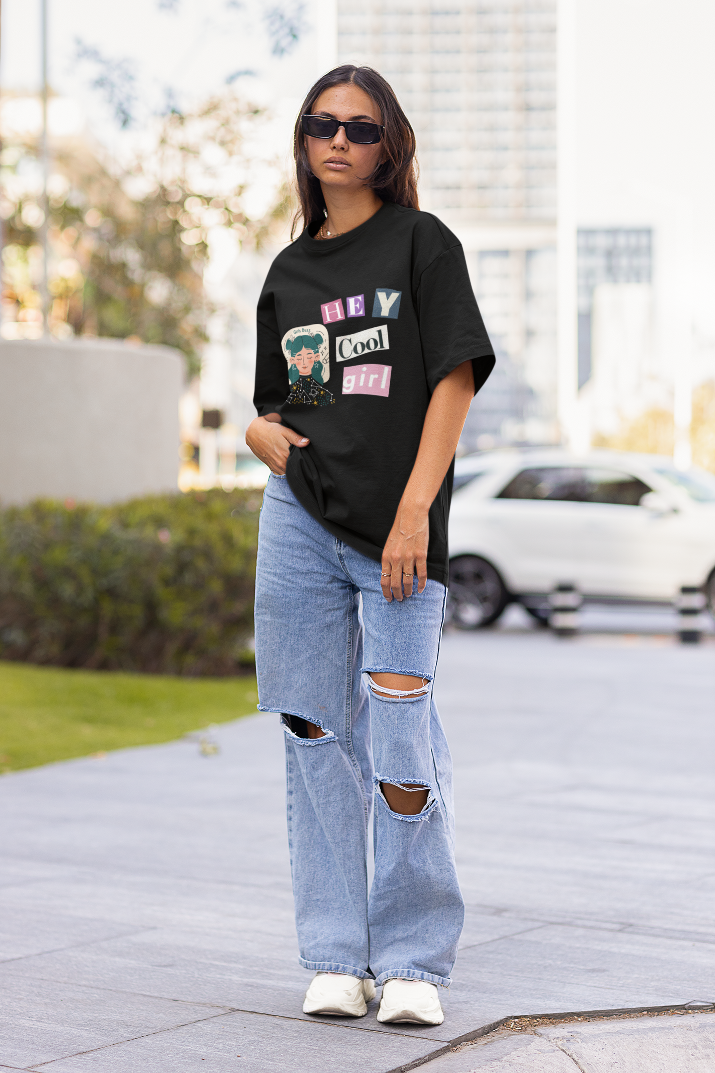 Hey Cool Girl Oversized T-shirt