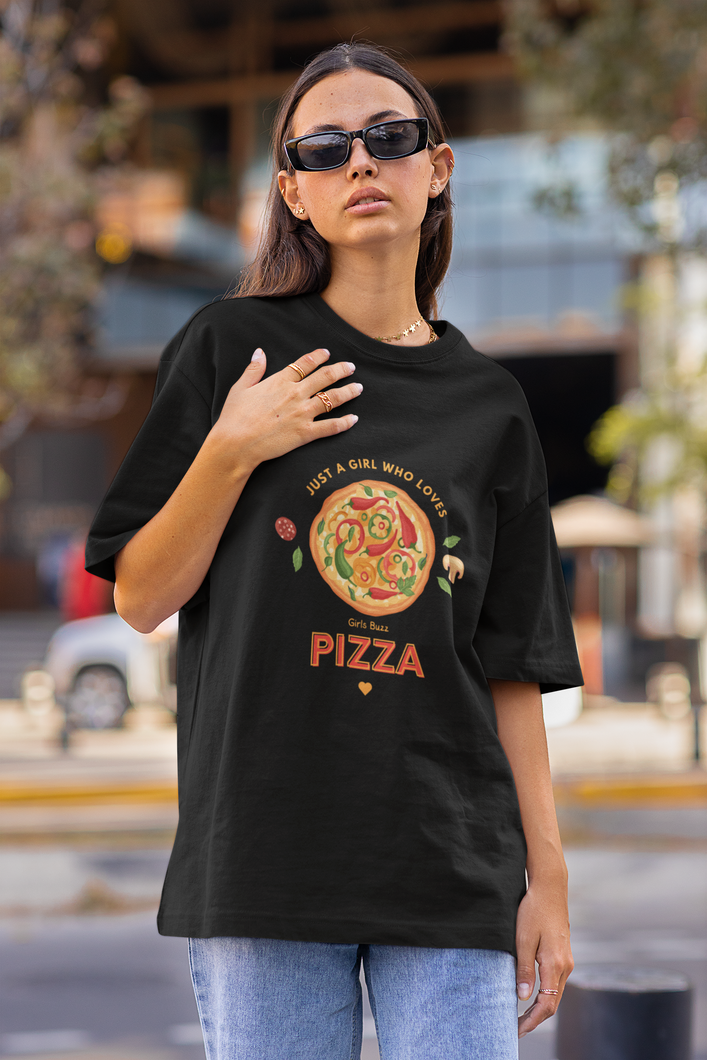 Pizza Oversized T-shirt