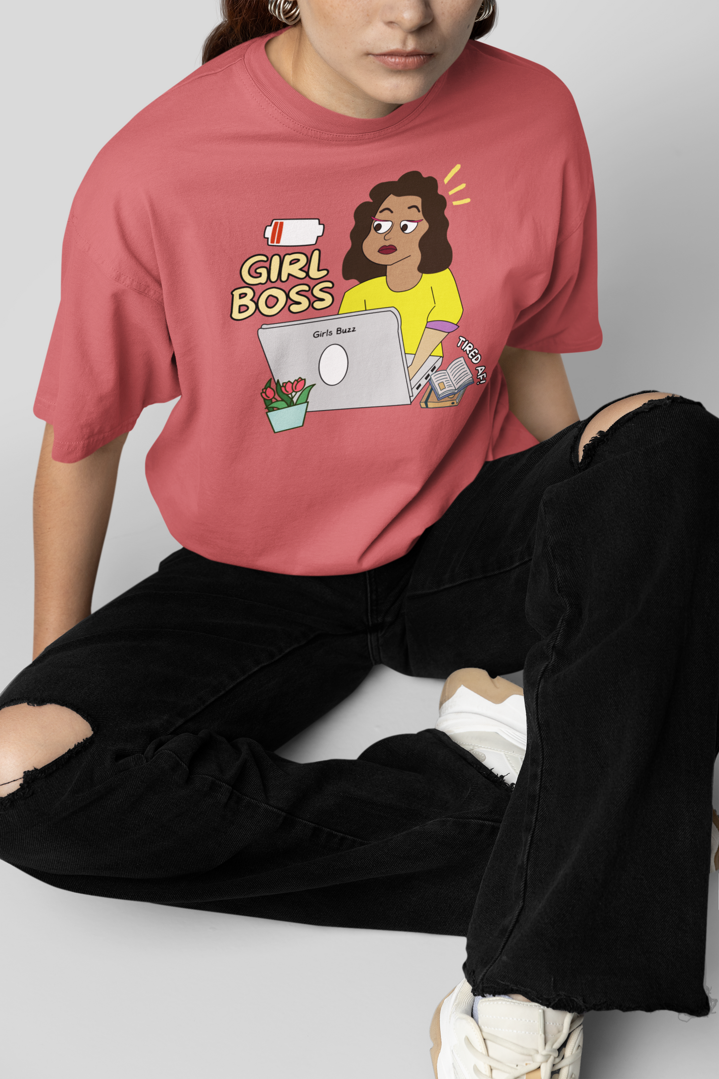 Girl Boss Oversized Tee