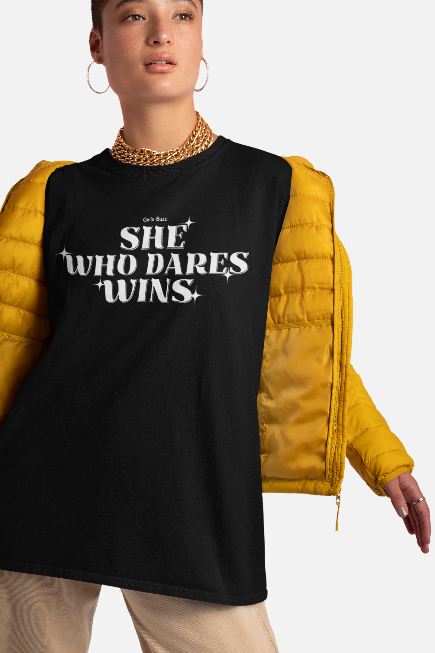 She Who Dares Wins Oversized Tee