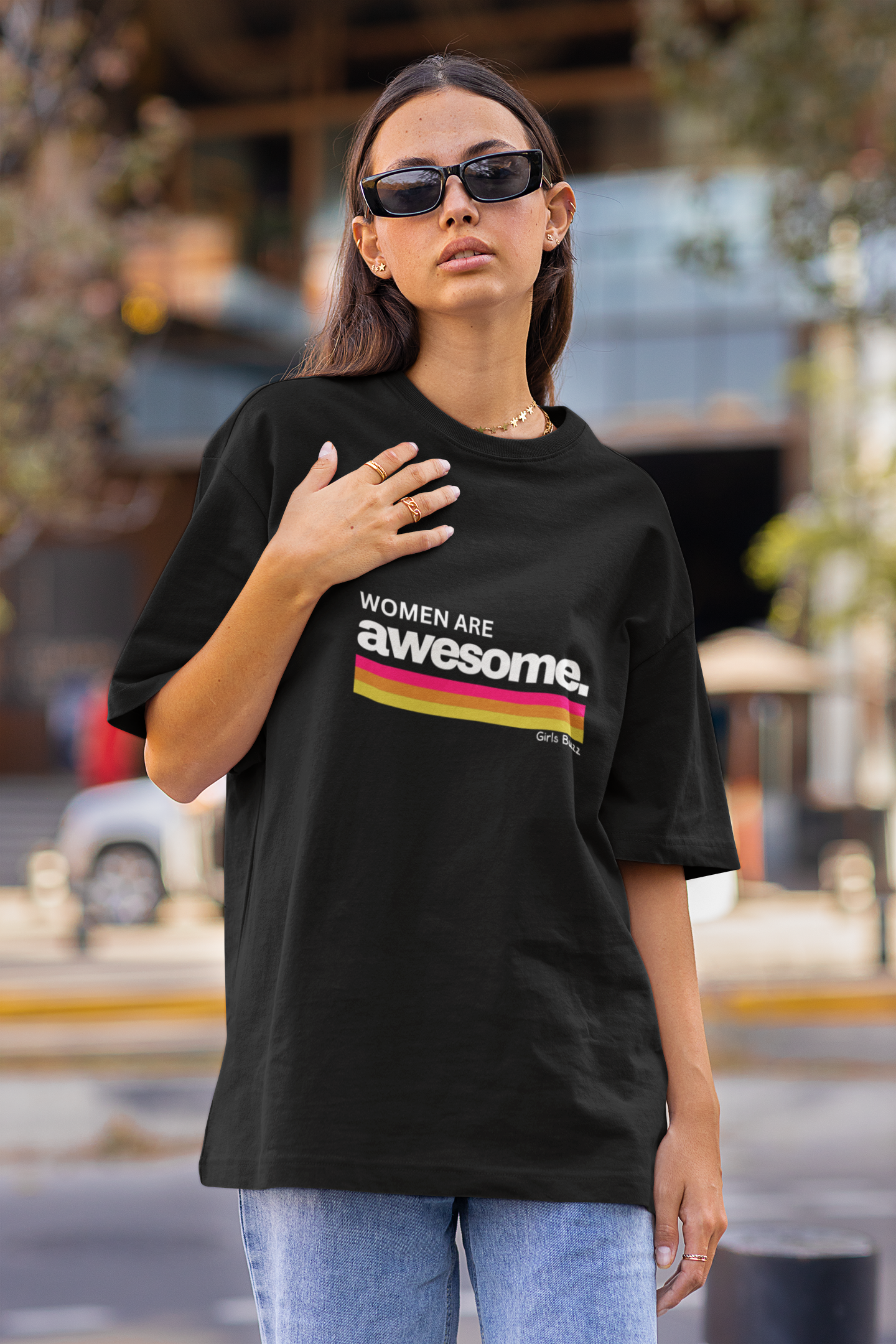 Women Are Awesome Oversized T-shirt