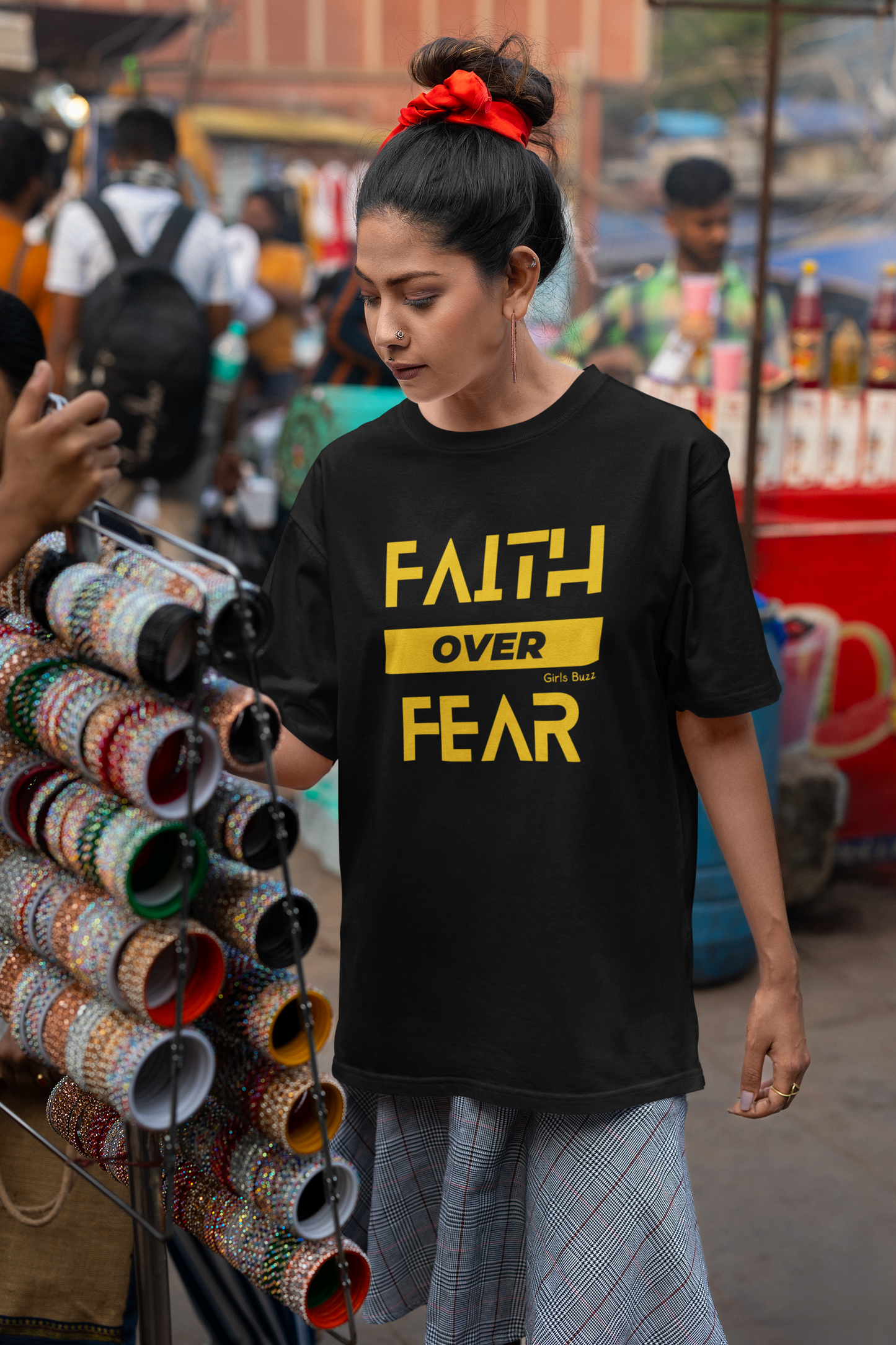 Faith Over Fear Boyfriend T-shirt