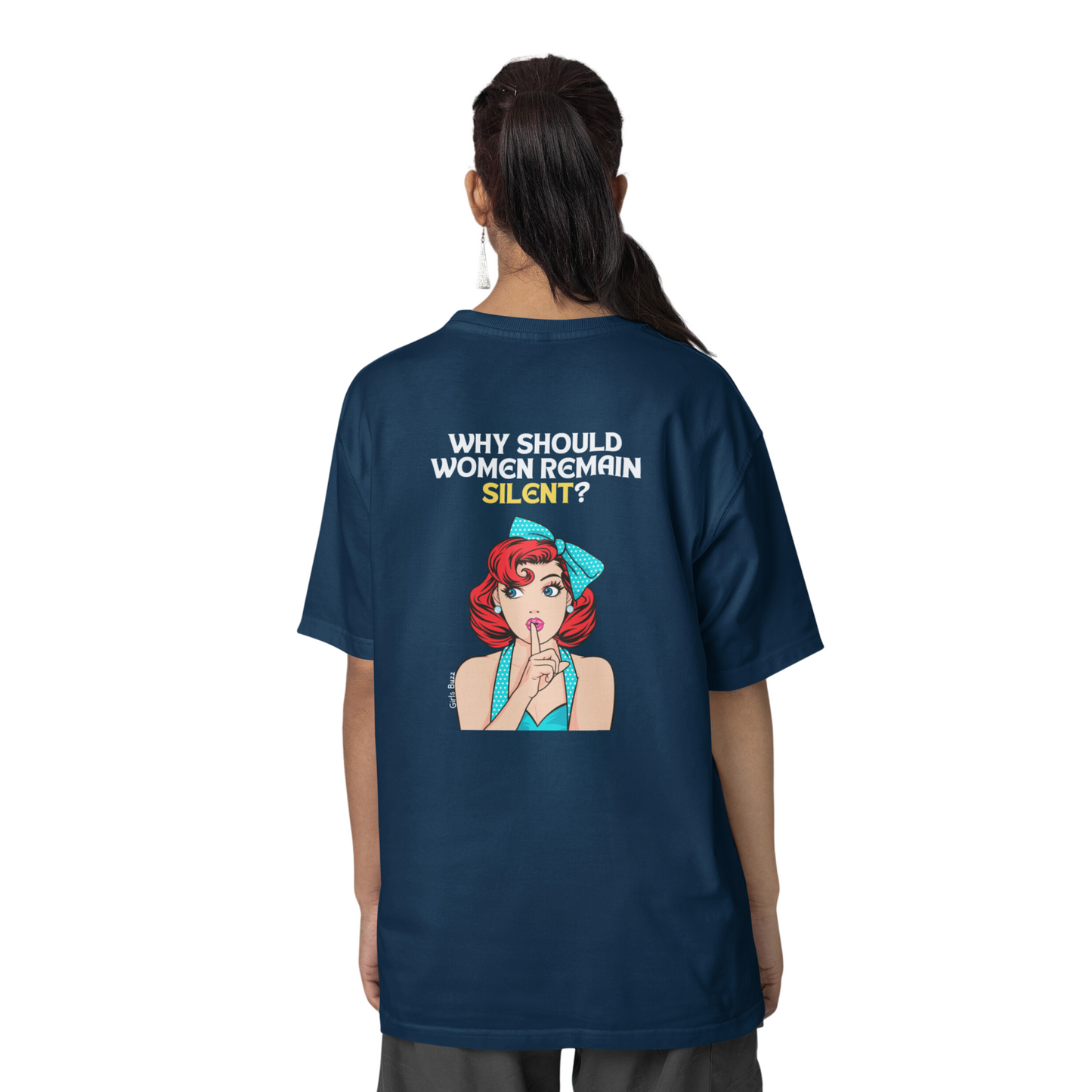 Why Should Women Remain Silent Back Printed Tee