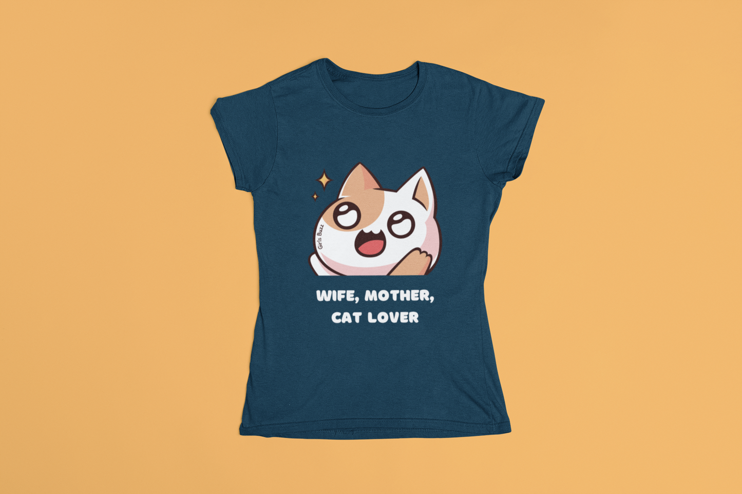 Wife, Mother, Cat Lover Maternity T-shirt