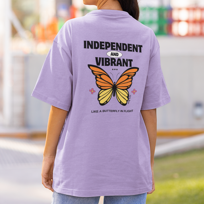 Independent And Vibrant Back Printed Tee
