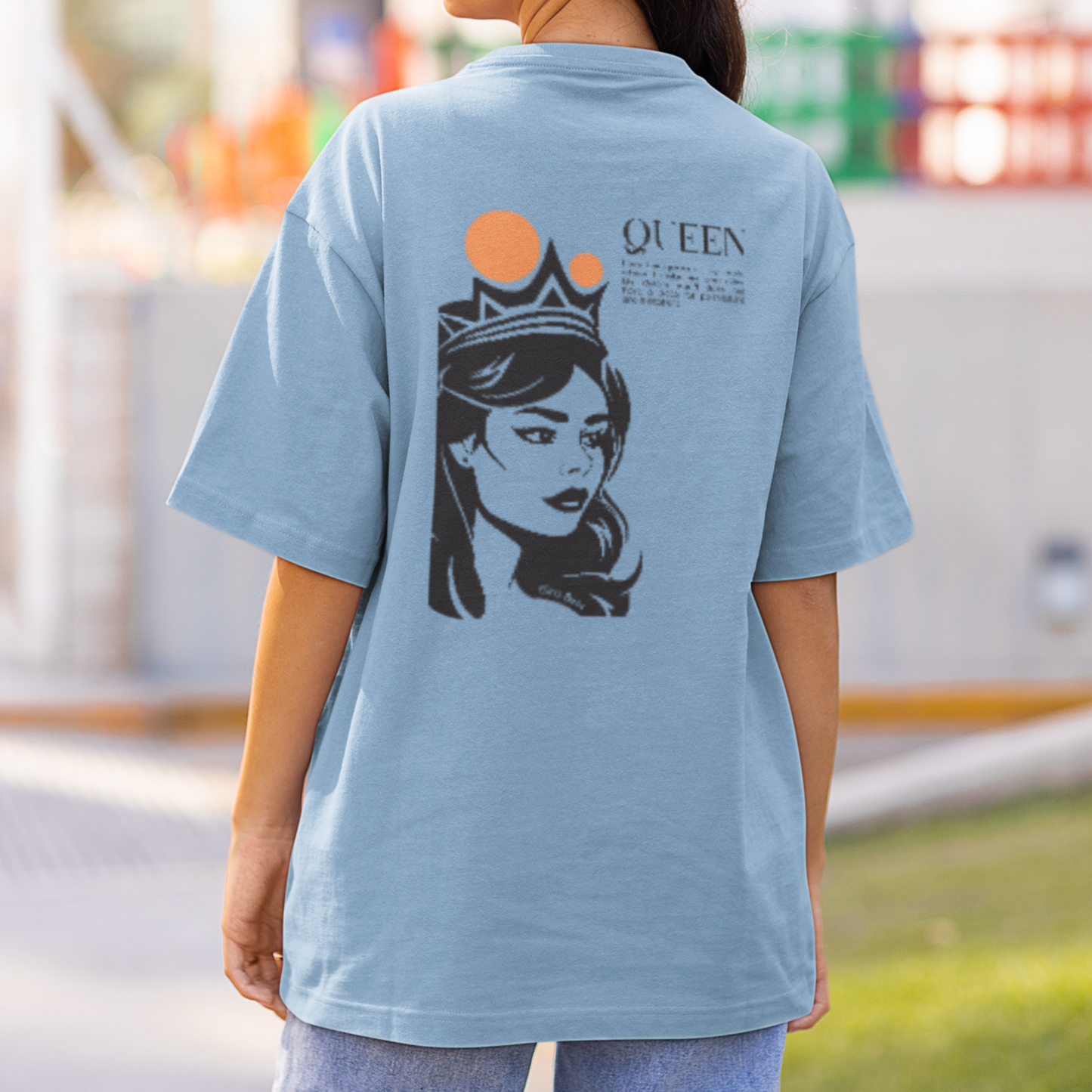 Queen Back Printed Tee