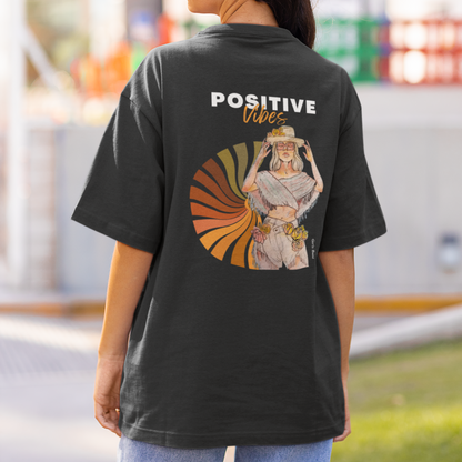 Positive Vibes Back Printed Tee