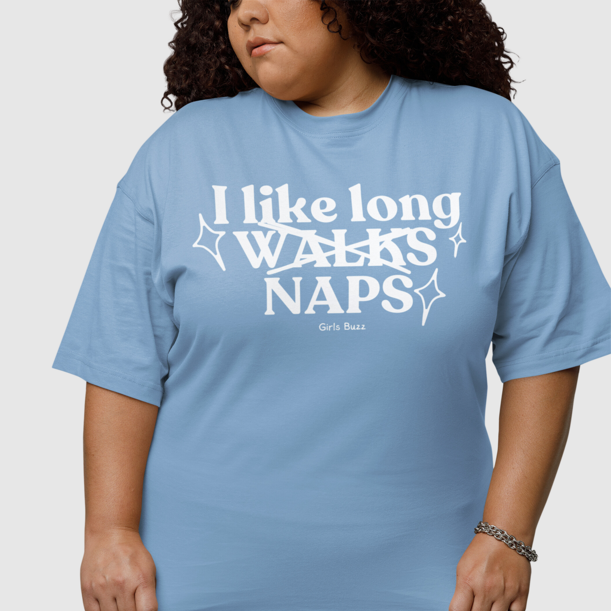 I like Long NAP women oversized t shirt with lazy quotes for winter