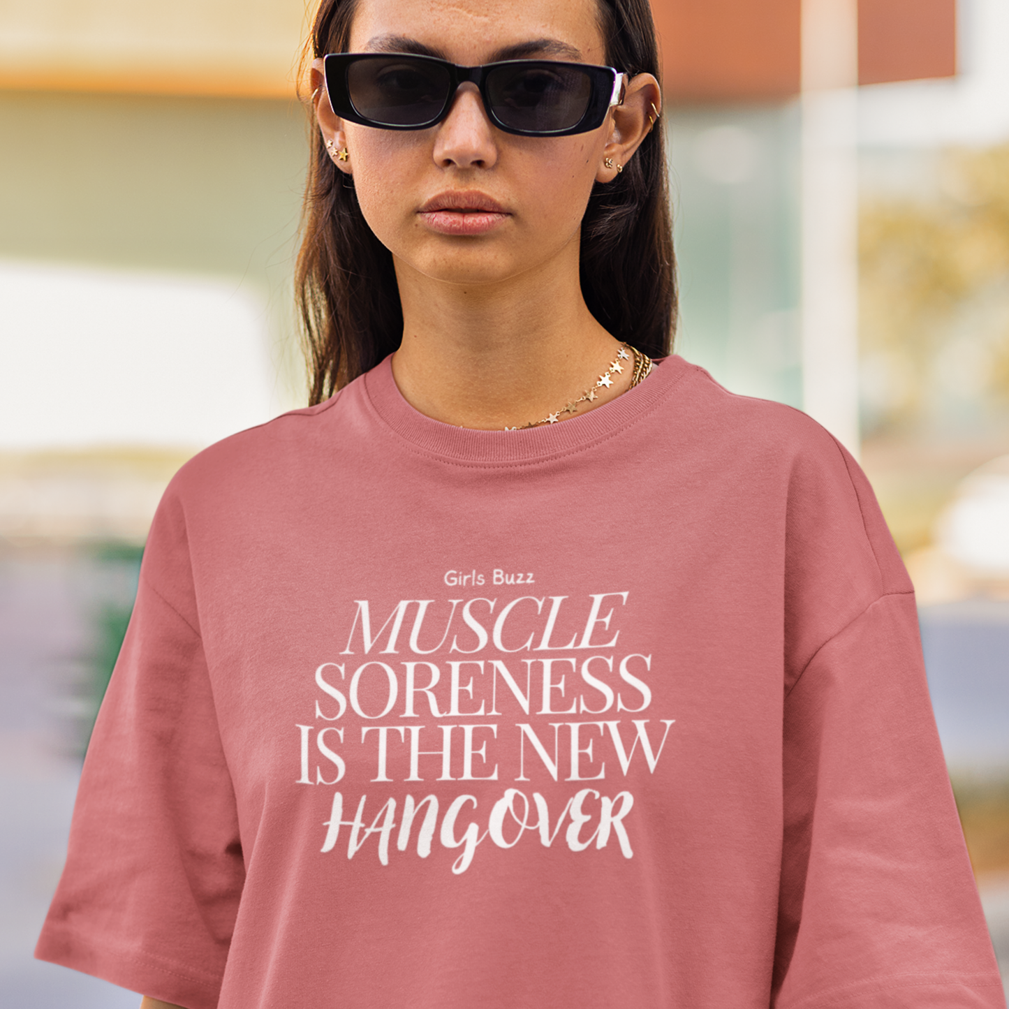 Muscle Soreness the New Hangover Workout Oversized Tee