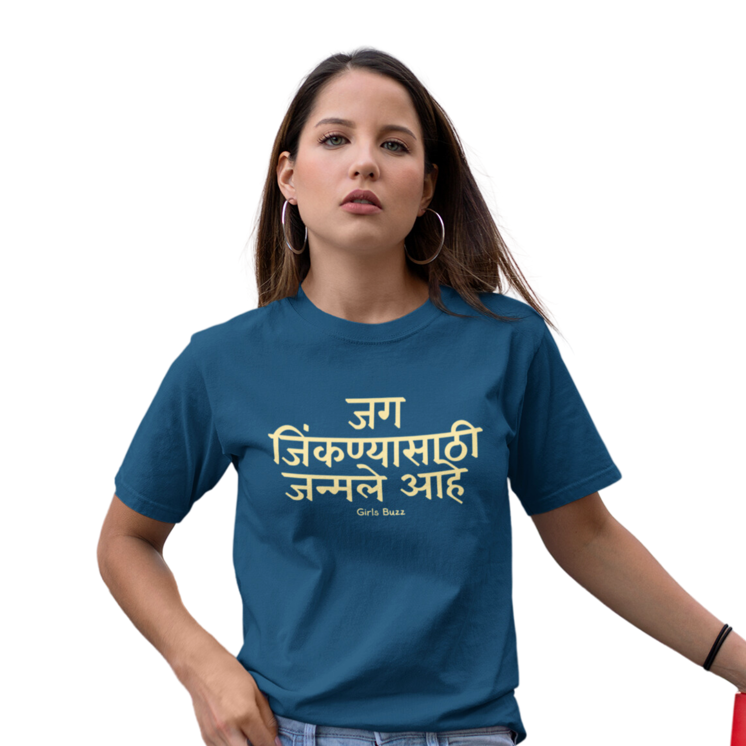 women's graphic printed Marathi tshirt 