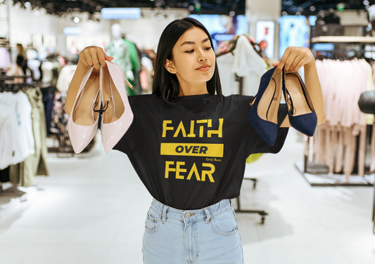 Faith Over Fear Boyfriend T-shirt