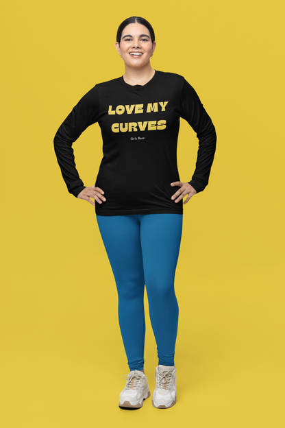 Love My Curves Full Sleeves T-shirt