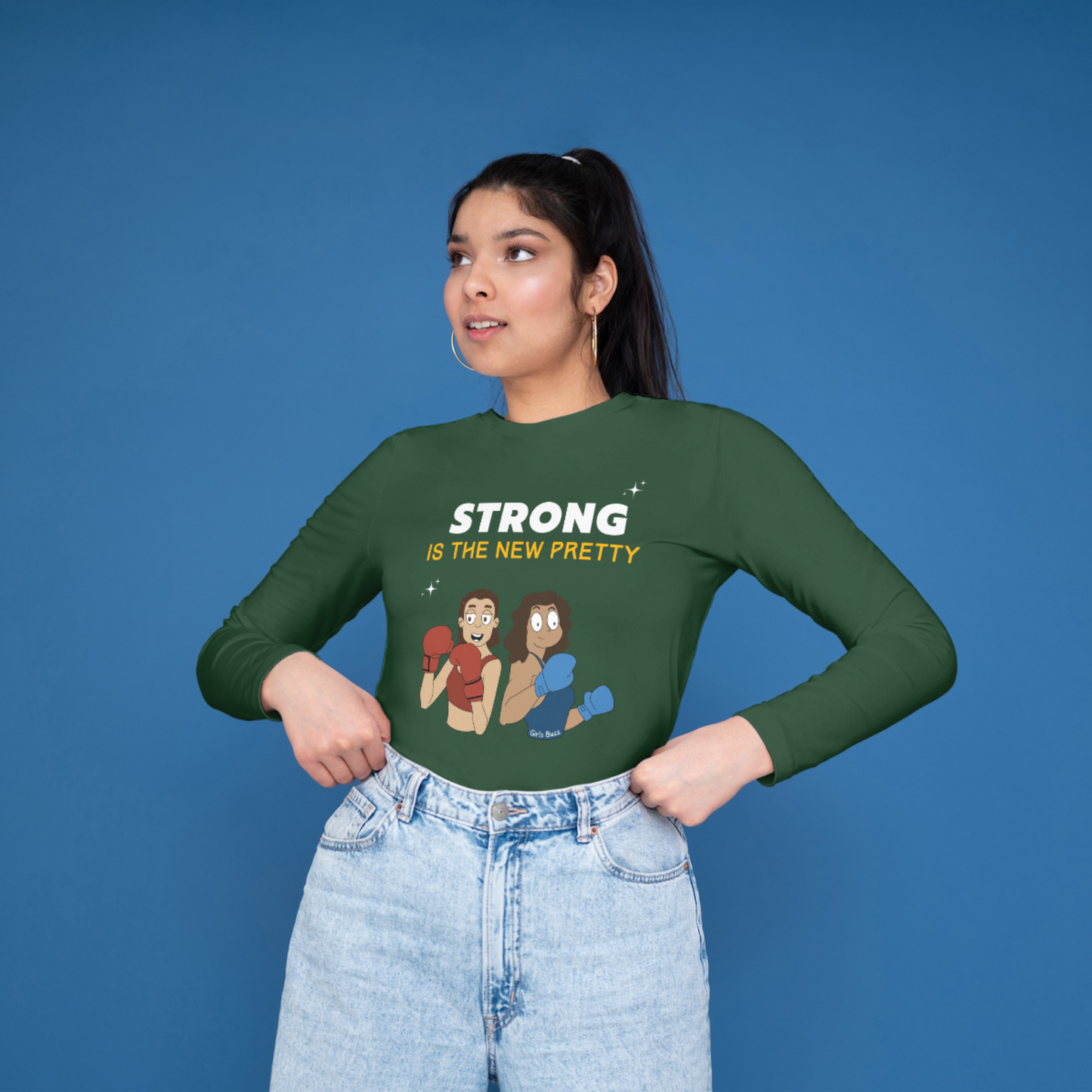Strong Is The New Pretty Full Sleeves T-shirt