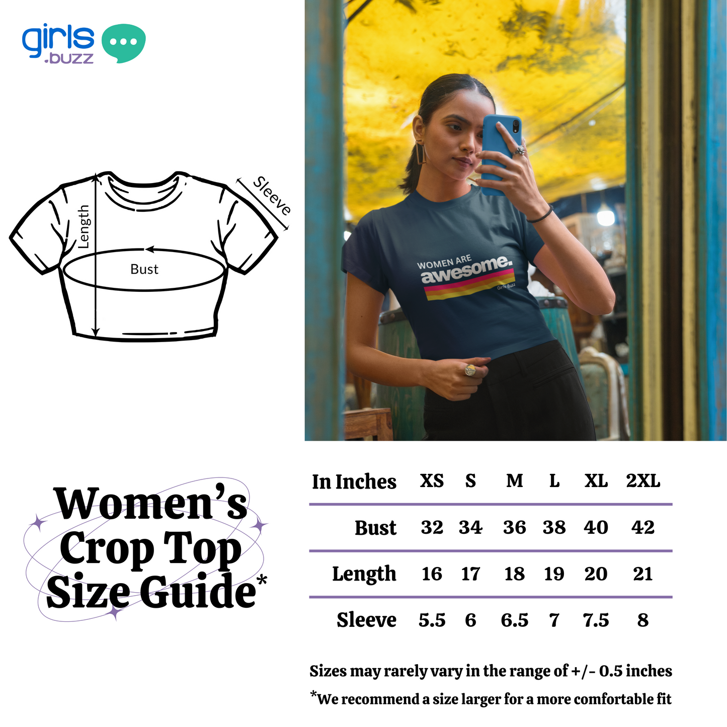 Proud To Be A Woman Crop Top