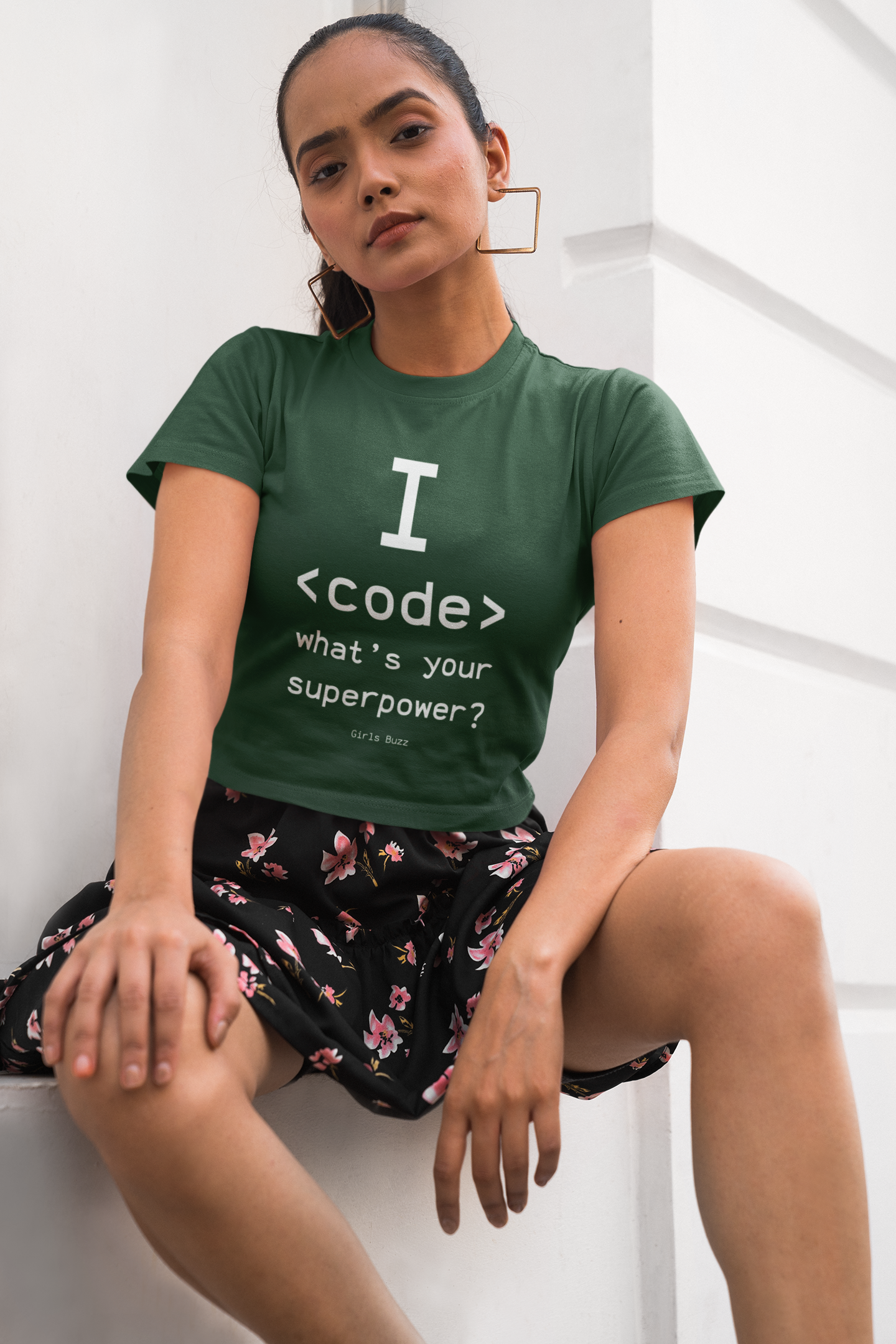 I Code Crop Top