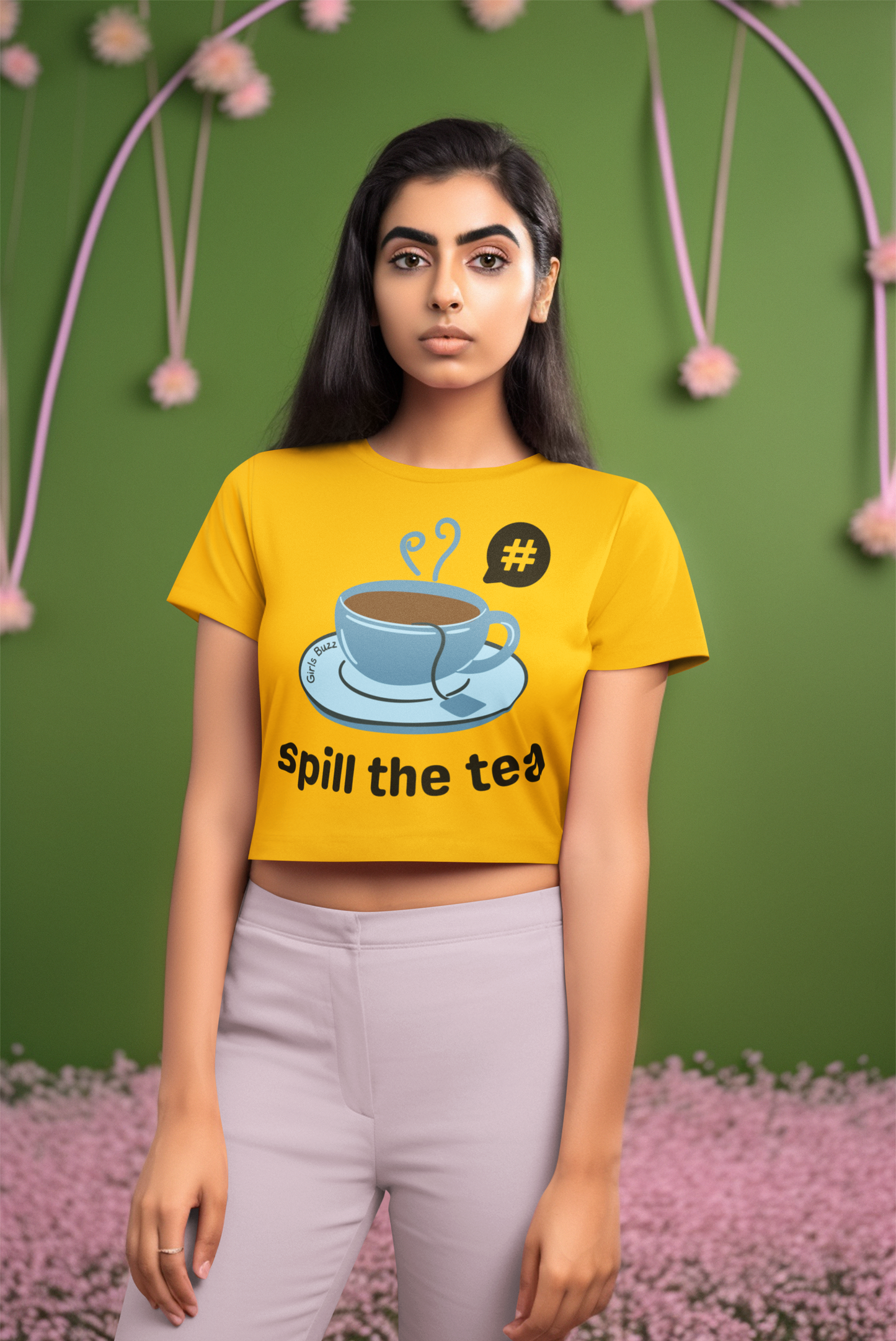 Spill The Tea Crop Top