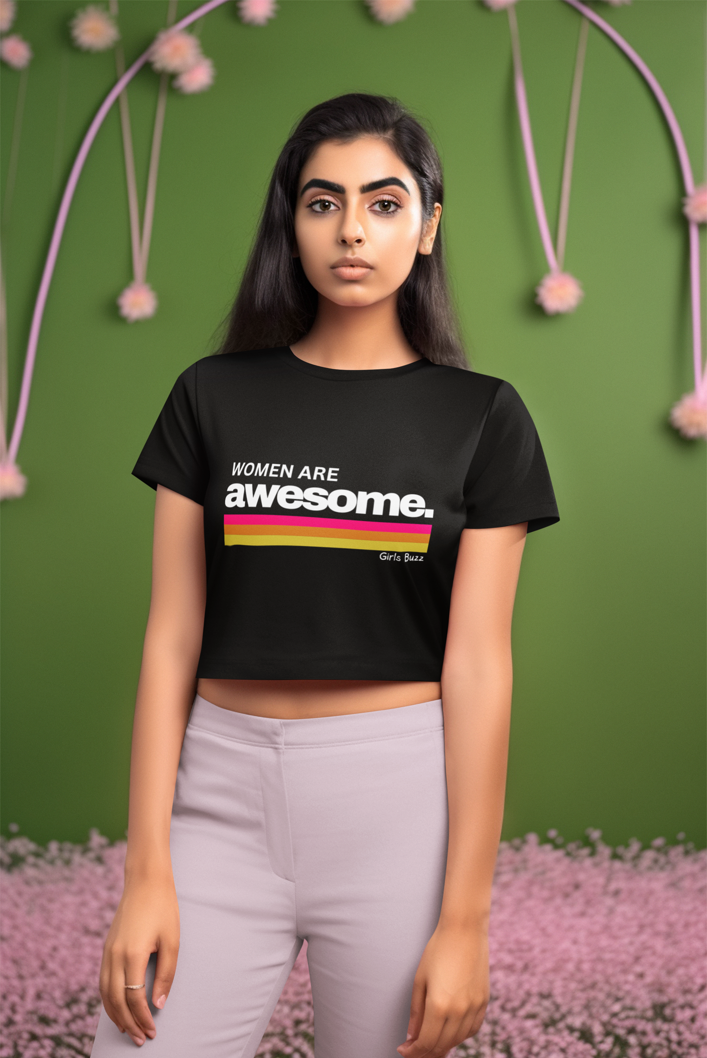 Women Are Awesome Crop Top